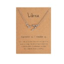 Ladies' Zodiac Sign Necklace D185 24