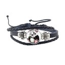 Læder panda armbånd 2