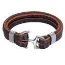 Læderarmbånd med anker 5