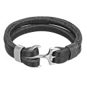 Læderarmbånd med anker 2