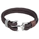 Læderarmbånd med anker 7