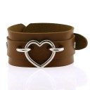 Læderarmbånd med hjerte 7