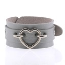 Læderarmbånd med hjerte 5