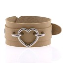 Læderarmbånd med hjerte 13
