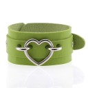 Læderarmbånd med hjerte 14