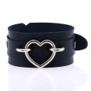 Læderarmbånd med hjerte 6