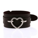Læderarmbånd med hjerte 15