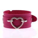 Læderarmbånd med hjerte 12