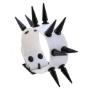 Læderarmbånd med pigge H464 2
