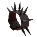 Læderarmbånd med pigge H464 14