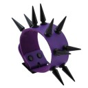 Læderarmbånd med pigge H464 8