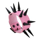 Læderarmbånd med pigge H464 12