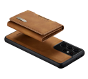 Læderbeskyttelsescover med magnetisk kortholder til Samsung Galaxy S23 Ultra 3