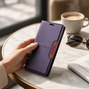 Læderetui til Samsung Galaxy S26 Ultra med magnetisk lukning og stativ Plads til kort PU læder Kladdeetui til S26 Ultra Pung 11