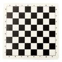 Læderrullende skakbræt 43 x 43 cm bærbar blød turneringsmåtte letvægts træningsskakbræt til begyndere og børn 6