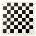Læderrullende skakbræt 51 x 51 cm bærbar blød turneringsmåtte letvægts træningsskakbræt til begyndere og børn 6