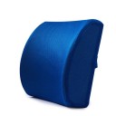 Lændestøttepude i memory foam 34x33x12 cm Rygstøtte til bil og kontor Flannelpude til bilsæde og stol Smertelindring 2