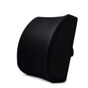 Lændestøttepude i memory foam 34x33x12 cm Rygstøtte til bil og kontor Flannelpude til bilsæde og stol Smertelindring 1