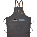 Lærred køkkenforklæde 74x68 cm Unisex forklæde til madlavning, grillning, bar, restaurant, café, studie, arbejdsuniform 3