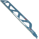 Lama de feronerie universală de 455 mm pentru feroneria de tăiere a pietrei, cărămizilor și lemnului, aliaj 32TPI, disc de tăiere, lățime 52 mm, lungime dinți 417 mm 1