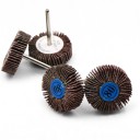 Λαμελωτά δισκάκια λείανσης με άξονα 5 τμχ Κοκκομετρία 80 Διάμετρος 31,5 χλστ Άξονας 3,17 χλστ Καφέ Για μικρογυάλισμα μετάλλου, ξύλου και πλαστικού 6