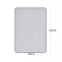 Lámina de aluminio impermeable de doble cara 1x2 m Esterilla de camping Almohadilla aislante de PVC de 2,5 mm Colchón de picnic de playa Equipo 6