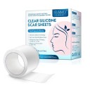Lámina de silicona invisible para cicatrices, 1 rollo de 2,5 cm x 1,5 m, cinta autoadhesiva para cubrir y tratar cicatrices, resistente al agua, ayuda 1