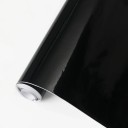 Lámina negra brillante 150x30 cm 1 rollo Lámina de PVC autoadhesiva para tuning de coches, motos, portátiles Decoración duradera Negro brillo Fácil aplicación 4