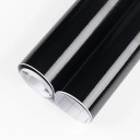 Lámina negra brillante 150x40 cm 1 rollo Película de PVC autoadhesiva para tuning de coches, motos, portátiles Superficie brillante Protección duradera Fácil instalación 3