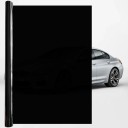 Lámina tintada para lunas de coche 1% 50 x 600 cm Lámina tintada para lunas de coche Lámina extra oscura Protección solar UV Lámina para coche 1
