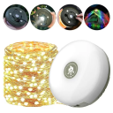 Lampă de camping LED atmosferică cu lanț de 10 m Iluminare albă caldă și colorată Lanț luminos decorativ pentru petreceri și camping 2