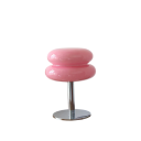 Lampă de masă din sticlă 28 x 18 cm, cu bază metalică elegantă, lampă decorativă modernă de noptieră, dormitor, living, birou 4
