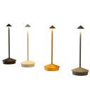 Lampă de masă LED reîncărcabilă cu control tactil, 30 cm, USB-C, 3 temperaturi de lumină 3000–6500K, reglare intensitate luminoasă, bază 1