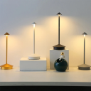 Lampă de masă LED reîncărcabilă cu control tactil, 30 cm, USB-C, 3 temperaturi de lumină 3000–6500K, reglare intensitate luminoasă, bază 7
