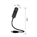 Lampă de proiecție cu craniu, 28 x 2,5 cm, lumină de noapte LED decorativă cu alimentare USB, lampă de perete cu craniu, proiecție de lumină de Halloween 2