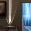 Lampă de proiecție de masă LED din cristal 7,5 x 5 cm, design italian, 3 culori de lumină, iluminat decorativ, dormitor, living 5