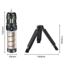 Lampă LED multifuncțională pentru camping, rezistentă la țânțari, cu încălzire pentru tabletă, IP44, lanternă portabilă reîncărcabilă USB-C, 3000mAh, trepied, 5 moduri de iluminare 7