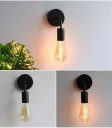 Lampa ścienna 17 x 10 cm z metalowym uchwytem do żarówek E27, nowoczesny styl do sypialni i łazienek 4