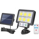 Lampă solară de perete cu 72 LED-uri, împărțită, rezistentă la apă, cu senzor de mișcare, 3 moduri, Lumină stradală de grădină pentru perete, terasă 1