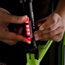 Lampă spate bicicletă multicoloră 7,3 x 12,2 x 3 cm, reîncărcabilă prin USB, lumină de siguranță impermeabilă IPX5, 15 lm, 5 moduri, cu benzi de cauciuc pentru montare 2