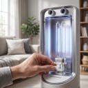 Lampa UVC 5 W 60 V Dwu rurkowa 105 mm Przezroczyste szkło i biała oprawa z dwoma pinami Zimna biała 5500–7000 K Do urządzenia z oprawą G23 5