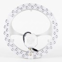 Lampada a soffitto LED 48 W Modulo circolare con diametro di 25 cm Base in alluminio Tre colori di luce Alimentazione 220-240 V Per stanze da 15 a 20 m2 1