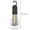 Lampada da campeggio LED solare con gancio 160 × 55 mm ricarica USB-C impermeabile IPX4 torcia portatile per outdoor 2
