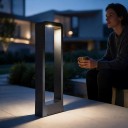 Lampada da giardino LED da esterno 15 W COB Luce bianca fredda 6000 K 60 cm Struttura in alluminio DC 12 V Nera Impermeabile per prato e paesaggio 2