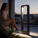 Lampada da giardino LED da esterno 15 W COB Luce bianca fredda 6000 K 60 cm Struttura in alluminio DC 12 V Nera Impermeabile per prato e paesaggio 4