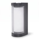 Lampada da parete LED 10 W Classe di protezione IP65 Forma rotonda 17,5 x 7,5 x 8,2 cm Illuminazione verso l'alto e verso il basso Luce bianca fredda 6500 K Per facciate, terrazze e ingressi 2