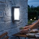 Lampada da parete LED 10 W Classe di protezione IP65 Forma rotonda 17,5 x 7,5 x 8,2 cm Illuminazione verso l'alto e verso il basso Luce bianca fredda 6500 K Per facciate, terrazze e ingressi 5