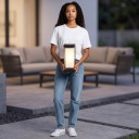 Lampada da parete LED 10 W Grado di protezione IP65 Forma quadrata 17,5 x 7,5 x 8,2 cm Illuminazione verso l'alto e verso il basso Bianco caldo 3000 K Per facciate, terrazze e ingressi 3