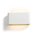 Lampada da parete LED 12 W Doppia testa che illumina verso l'alto e verso il basso Grado di protezione IP65 Dimensioni 17,3 x 9 cm Corpo in alluminio Luce calda 3000 K Per facciate 2