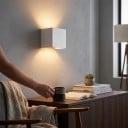 Lampada da parete LED 12 W Grado di protezione IP65 Cubo 10 x 10 x 10 cm Corpo in alluminio Illuminazione verso l'alto e verso il basso Luce calda 3000 K Per facciate e ingressi 6